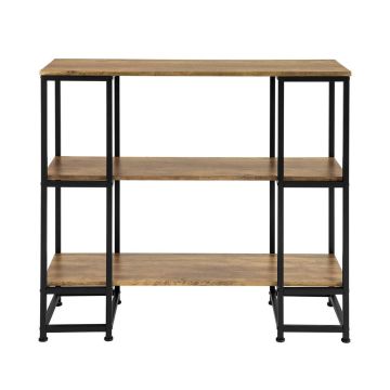 Konsoollaud 110x35x96cm., pruun/must värv
