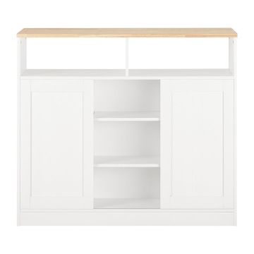Кухонный остров 110x66x97см., белого/светло-коричневого цвета