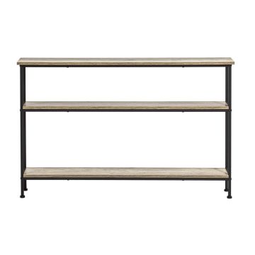 Konsoollaud 120x20x77cm., helepruun/must värv