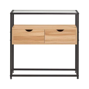 Kummut 81x35x78cm., helepruun/must värv