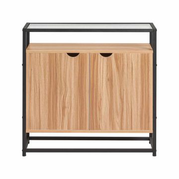 Kummut 81x35x78cm., helepruun/must värv