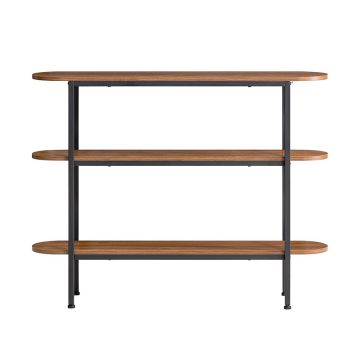 Konsoollaud 110x25x86cm., pruun/must värv