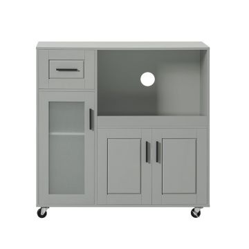 Кухонный шкаф 89x40x89см., серого/черного цвета