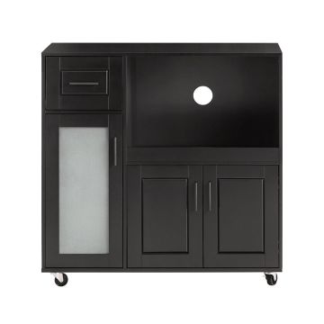 Кухонный шкаф 88,5x40x89см., черного цвета