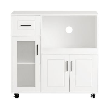 Кухонный шкаф 88,5x40x89см., белого/черного цвета