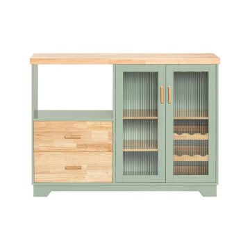 Кухонный шкаф 120x40x90см., зеленого/светло-коричневого цвета