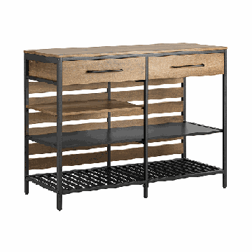 Кухонный шкаф 120x45x91см., коричневого/черного цвета