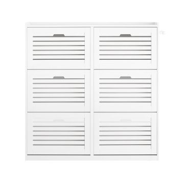 Тумба для обуви 115x30x112см., белого цвета