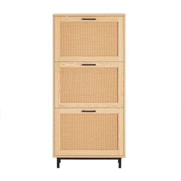 Прихожая шкаф 60x24x127см., светло-коричневого/черного цвета