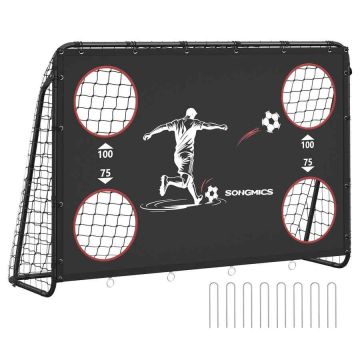 SONGMICS SZQ215BK football goal, for children, 60 × 180 × 120 cm