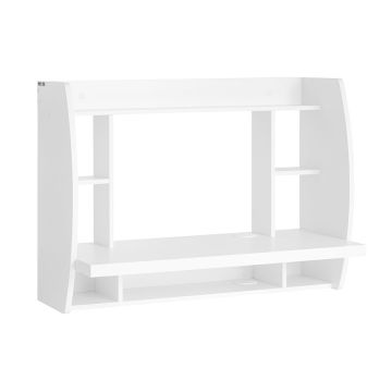Seinapealne kirjutuslaud 82x39x60cm., valget värvi