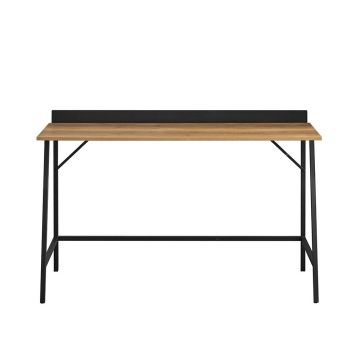 Kirjutuslaud 120x50x81cm., must/heledapruun