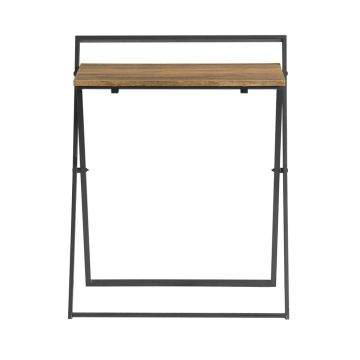 Складной письменный стол 63x45x77см., черного/коричневого цвета