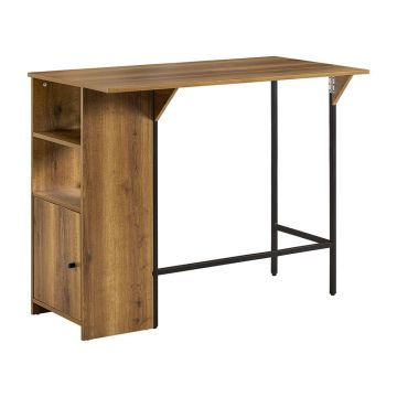 Барная стойка 120x63x95см., коричневого/черного цвета