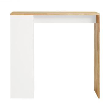 Baarilaud 108x40x105cm., valge/heledapruun