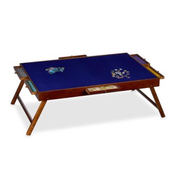 Столик для пазлов Relaxdays, 6 ящиков, до 1500 деталей, 106,5 × 34 × 64 см