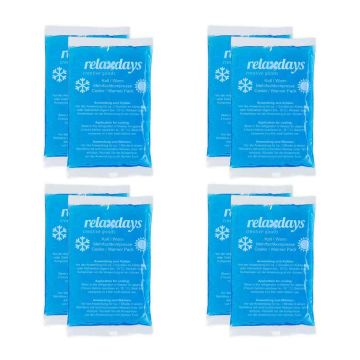 Гелевые компрессы для нагревания и охлаждения Relaxdays, 8 шт, 9 × 1 × 15 см