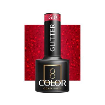 Geellakk OCHO NAILS G10, säravate osakestega
