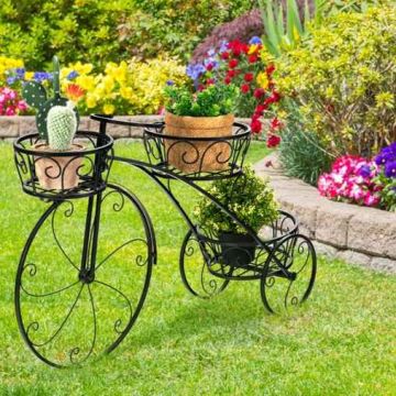 Flower stand, 3 baskets