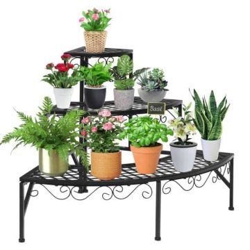 Flower stand, 3-tier, 60.96 × 60.96 × 60.96 cm