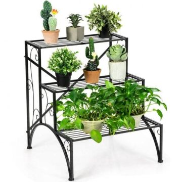 Flower stand, 3-tier, 62 × 61 × 68 cm