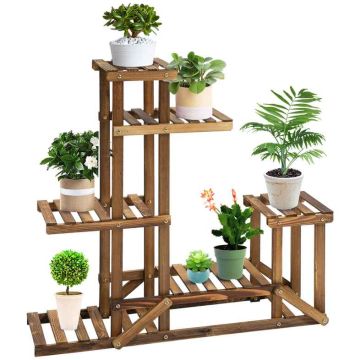 Lillepostament Outsunny 95x28x96.5cm., helepruun