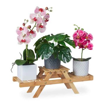 Lillealus Relaxdays 10033863.0, 3 tasandit, 51,5 × 17 × 15 cm