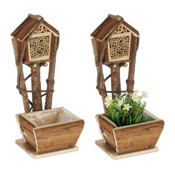 Цветочное кашпо Relaxdays 10037622.0, 2 шт, 19 × 46 × 24,5 см