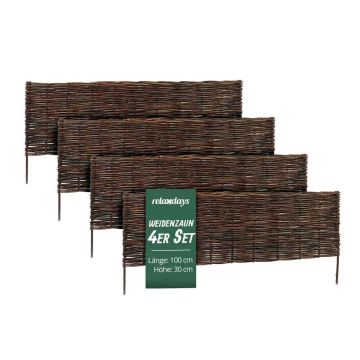 Peenrapiire Relaxdays, 4 tk, 100 × 30 cm