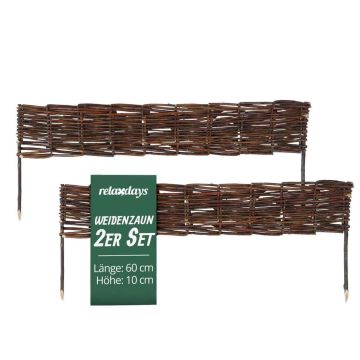 Peenraaed Relaxdays, 2 tk, Pruun, 60 × 10 cm