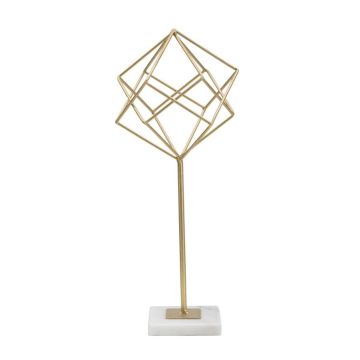 Geomeetriline dekoratiivne skulptuur, 16 × 41,5 × 18 cm