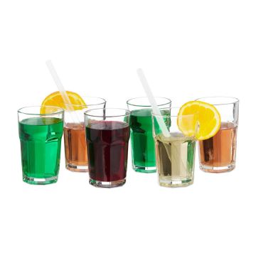 Joogiklaasid Relaxdays, 6 tk, 7,2 × 12 × 7,2 cm