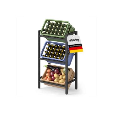 Joogikastide riiul SONGMICS, 2 tasandit, 6 kastile, 36 × 116,1 × 55 cm