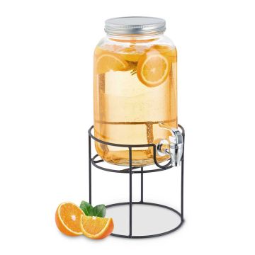 Joogidosaator Relaxdays, 3,3 l kraani ja alusega, 17 × 36 × 21 cm