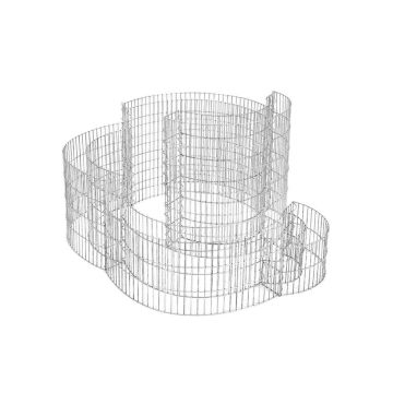 Teokujuline gabioon 110x110x60cm. GGB562, hõbedane