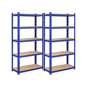 Hoiuriiulite komplekt 2 tk, 180 x 90 x 40 cm, sinine