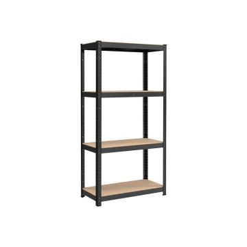 Полка для хранения 160 x 80 x 40 см, черная