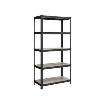 Полка для хранения 200 x 100 x 50 см, серо-черная