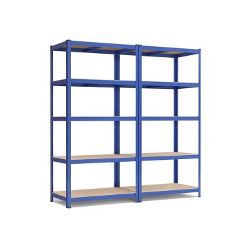 Комплект из 2 полок для хранения 50x100x200 см., светло-коричневый/синий