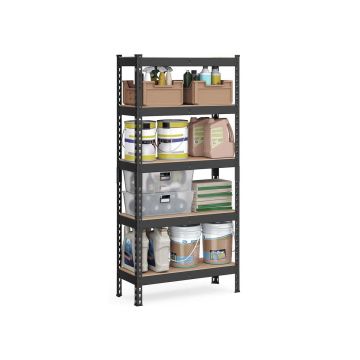 Полка для хранения 30x75x150см., черная