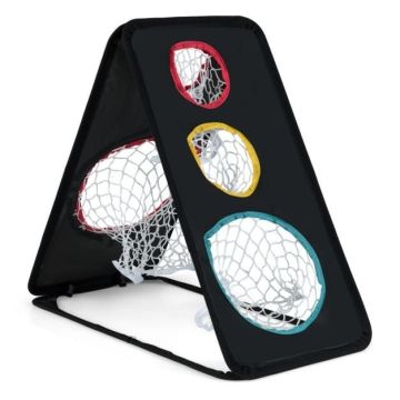 Golf practice net, double-sided, 5 targets, 61 × 30.5 × 52.1 cm