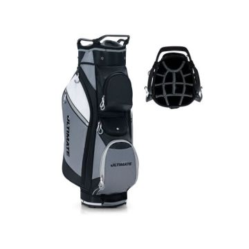 Golf Cart Bag, 14-way, 7-pocket, black/grey, 36 × 29 × 91 cm
