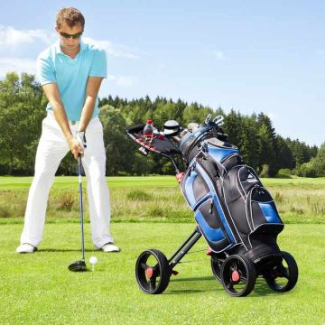 Golf Cart, Foldable, 4 Wheels, 26 × 16 × 12 inches