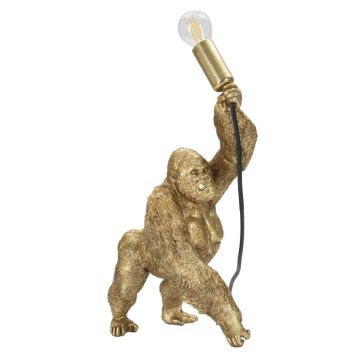 Gorillakujuline lauavalgusti, Kuldne, 22,5 × 16 × 40 cm