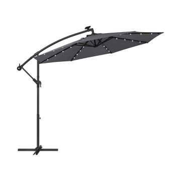 Päikesevari Ø 300 cm 32 LED-tulega, päikeseenergial töötav