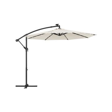 Зонт уличный 300х300см., бежевый/черный