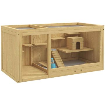 Jänese puur PawHut 100x50x50cm, helepruun värv