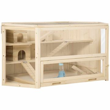 Juurikloomade puur PawHut 115x60x55cm, helepruun