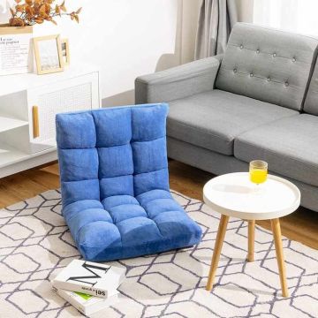 Floor armchair, 14 positions, Blue, 105 × 56 × 15 cm