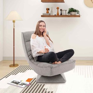 Floor armchair, 4 positions, Grey, 71–100 × 63 × 83–92 cm
